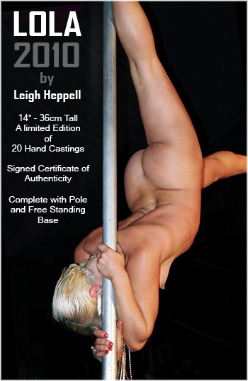 Lola Pole Dancer by Leigh Heppell Erotic Sculpture